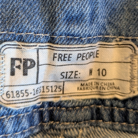 Free People Denim Overall Minidress - Picture 7 of 9